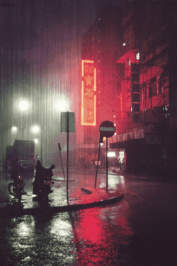 Happy Rainy Sunday Red Sign GIF