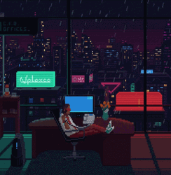Happy Rainy Sunday Red Strings Club GIF