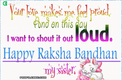 Happy Raksha Bandhan Cat Holding Pillow GIF
