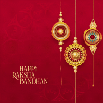 Happy Raksha Bandhan Greeting Card GIF