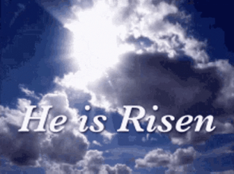 Happy Resurrection Day Blue Sky  GIF