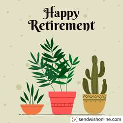 Happy Retirement Moving Plants GIF