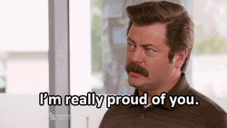 Happy Ron Swanson Proud Of You GIF