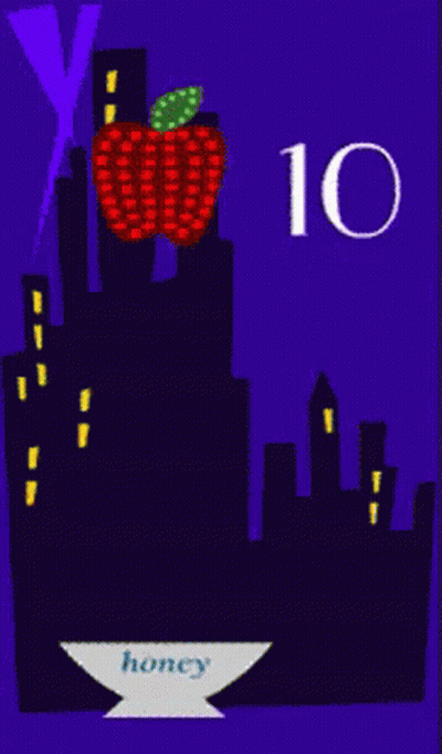 Happy Rosh Hashanah Poster Bowl Of Honey GIF