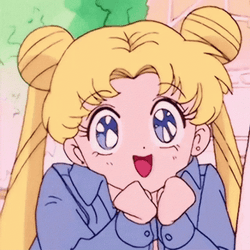 Happy Sailor Moon Anime Eyes  GIF