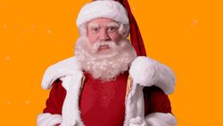 Happy Santa Turning Around GIF