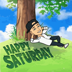 Happy Saturday Guy Under The Tree