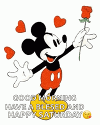 Happy Saturday Mickey Mouse GIF