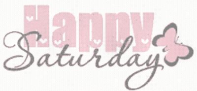 Happy Saturday Sign With Hearts GIF