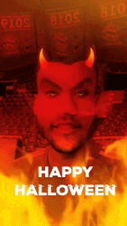 Happy Scary Halloween Devil GIF
