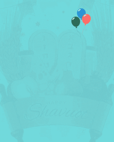 Happy Shaviot Greeting Card With Scroll Of Law GIF