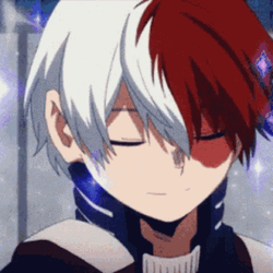 Happy Shoto Todoroki  GIF