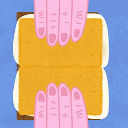 Happy Smores Day Sandwich GIF