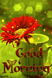 Happy Sparkling Morning Mug Art GIF