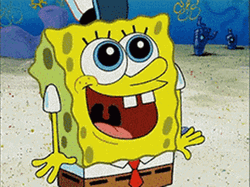 Happy Sponge Bob Big Smile GIF