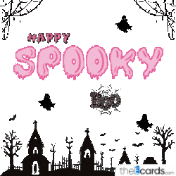 Happy Spooky Boo Halloween Sticker GIF