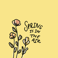 Happy Spring Animated Message GIF