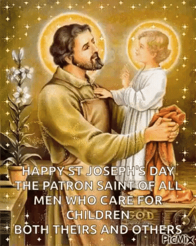 Happy St Joseph's Day Patron Saint Of Children GIF