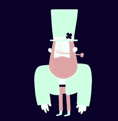 Happy St Patricks Day Cartoon Illustration GIF