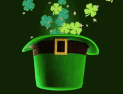 Happy St Patricks Day Clover Hat GIF