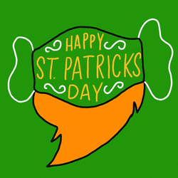 Happy St Patricks Day Leprechaun Beard GIF