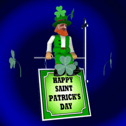 Happy St Patricks Day Leprechaun Greeting GIF