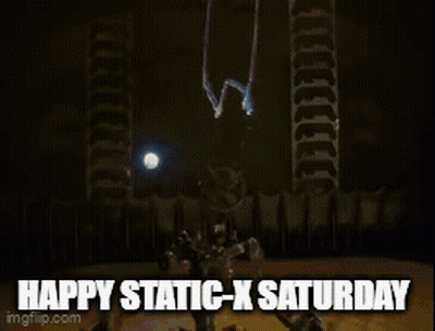 Happy Static-X Saturday Greeting With Room GIF