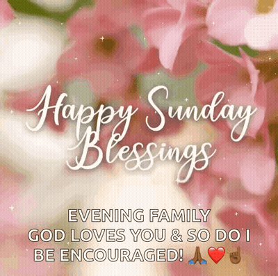 Happy Sunday Blessings Family GIF