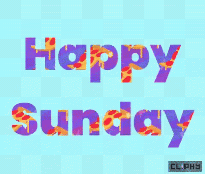 Happy Sunday Blue Background GIF