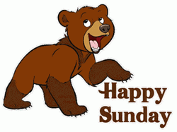 Happy Sunday Cute Brown Bear