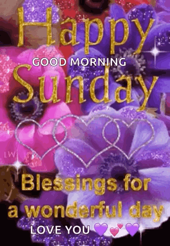 Happy Sunday Good Morning Blessings For A Wonderful Day Love You . GIF