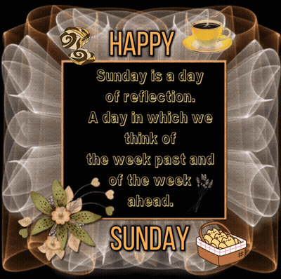 Happy Sunday Greeting Card With Smiling Anime GIF