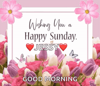 Happy Sunday Jessy Good Morning Greeting Card GIF