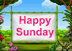 Happy Sunday Morning Forest Animation GIF