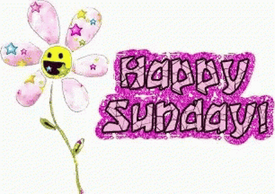 Happy Sunday Smiley Flower GIF