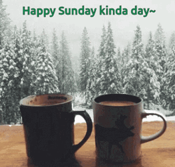 Happy Sunday Snow & Coffee