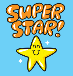 Happy Super Animated Stars GIF