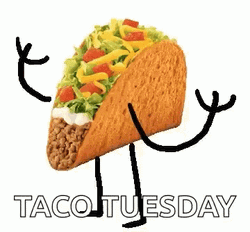 Happy Taco Tuesday Dancing Gracefully GIF