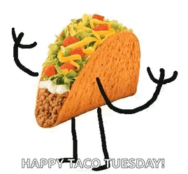 Happy Taco Tuesday Taco Dish Dancing GIF