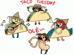 Happy Taco Tuesday Tacos Singing GIF