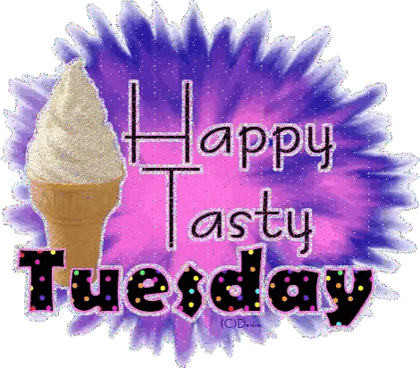 Happy Tasty Tuesday With Ice Cream Sticker