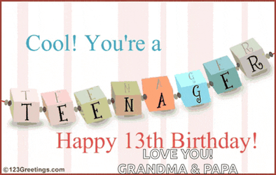 Happy Teen Birthday Meme GIF
