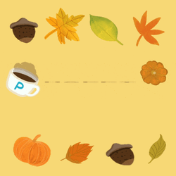 Happy Thanksgiving Autumn Themed GIF