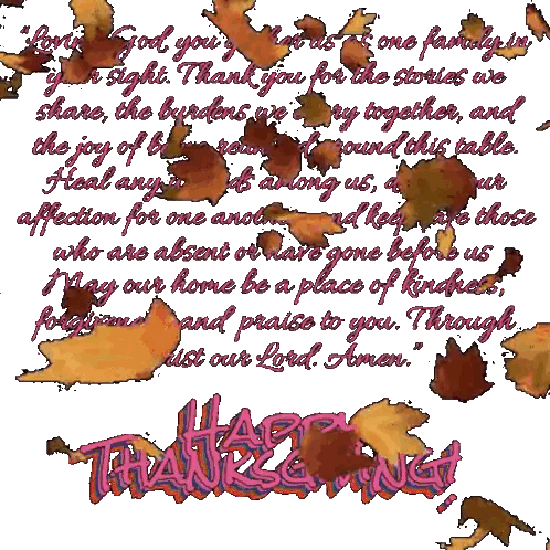 Happy Thanksgiving Card Sticker