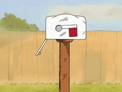 Happy Thanksgiving Charlie Brown Mail Box GIF