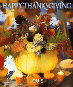 Happy Thanksgiving Family Beautiful Bouquet GIF
