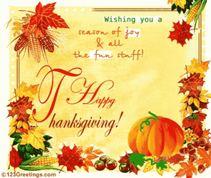 Happy Thanksgiving Family Turkey Peeking GIF