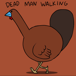 Happy Thanksgiving Funny Dead Man Walking GIF