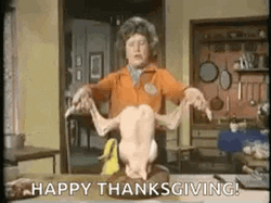 Happy Thanksgiving Funny Julia Child GIF