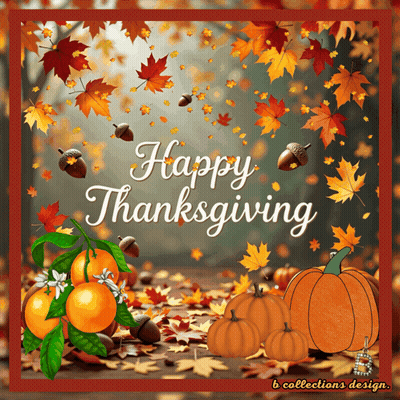 Happy Thanksgiving Greeting Card GIF